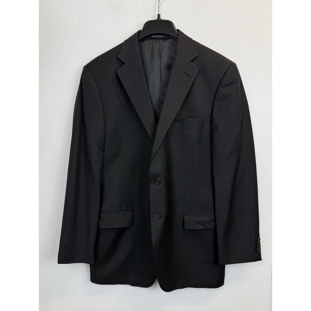 Hart Schaffner‎ Marx Sport Coat Blazer Mens 41R Dark Gray Wool Suit Jacket USA